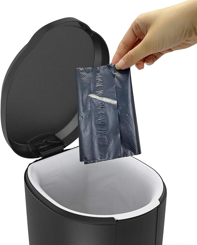 Sanitary Napkin Disposal Bags, Feminine Personal Bags, 100 pcs Grey, Self Seal, Disposable for Tampons, Sanitary, Pads, Liners