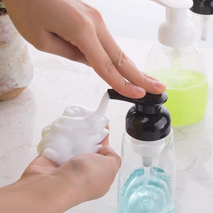Bekith 12 Pack Foaming Soap Dispenser Pump Bottles, 8oz (250ml) Foaming Hand Soap Dispenser, Refillable Liquid Soap Foaming Dispenser, Empty Plastic Bottles for Kitchen, Bathroom, Commercial, Clear