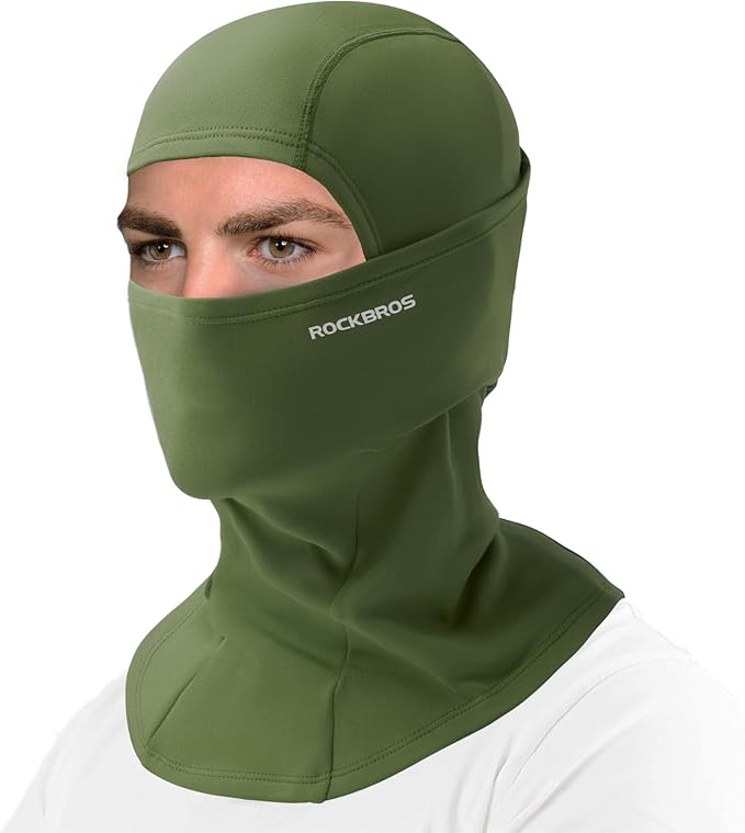 ROCKBROS Cold Weather Balaclava Ski Mask for Men Windproof Thermal Winter Scarf Mask Women Neck Warmer Hood for Cycling