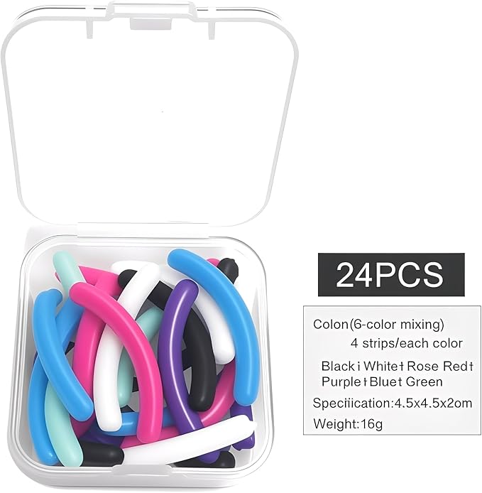 Compatible with Revlon Eyelash Curler Refills,24 Pack Colorful Lash Curlers Refill Compatible with Revlon Eyelash Curler,6 Colors.