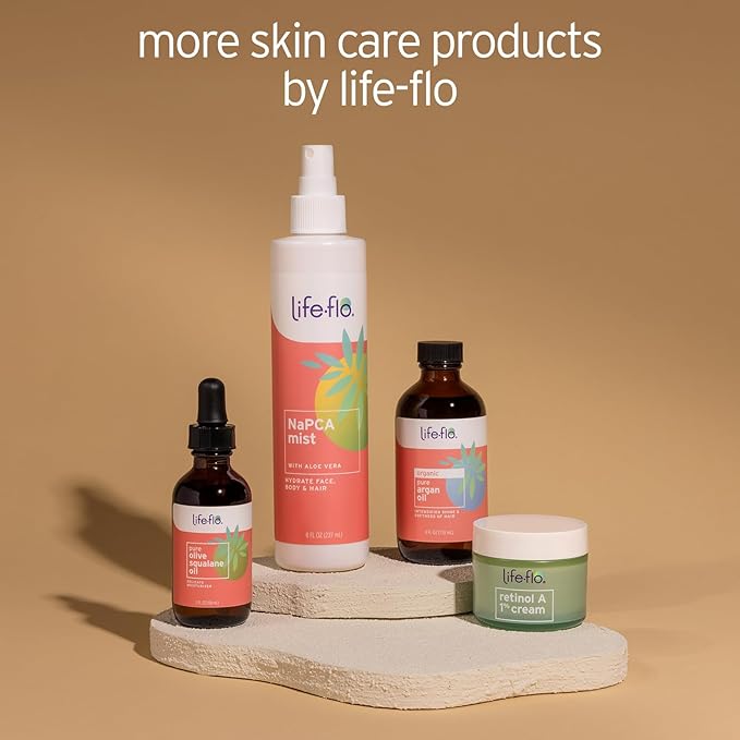 LIFE-FLO NaPCA Hydrating Mist for Skin Care and Hair Care - w/Sodium PCA, Aloe Vera Gel - Face Moisturizer, Makeup Setting Spray, Refreshing Hair and Body Mist, All Skin Types - 60-Day Guarantee, 8oz