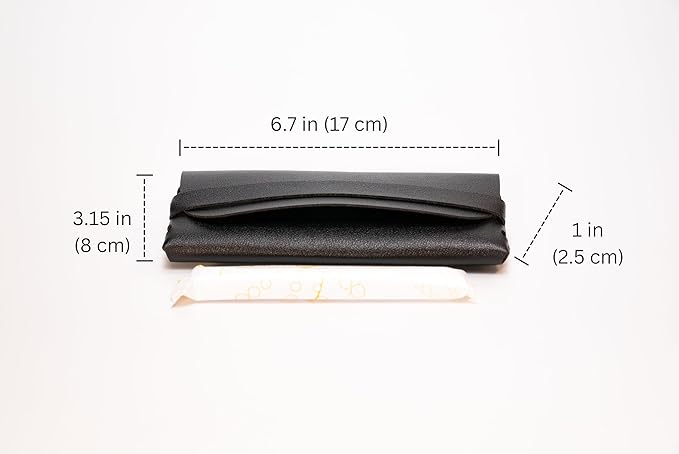 TAMPONCASE Travel Tampon Case, Compact and Discreet Tampon Organizer, Portable Storage Pouch for Feminine Hygeine Products, Ideal for Purse, Gym Bag, or Travel (Black)