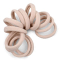 Cyndibands Seamless Hair Ties - Blonde - Gentle Hair Ties No Damage, Standard Size 1.5 Inch, Soft and Stretchy Nylon Fabric Ponytail Holders - 12 Count