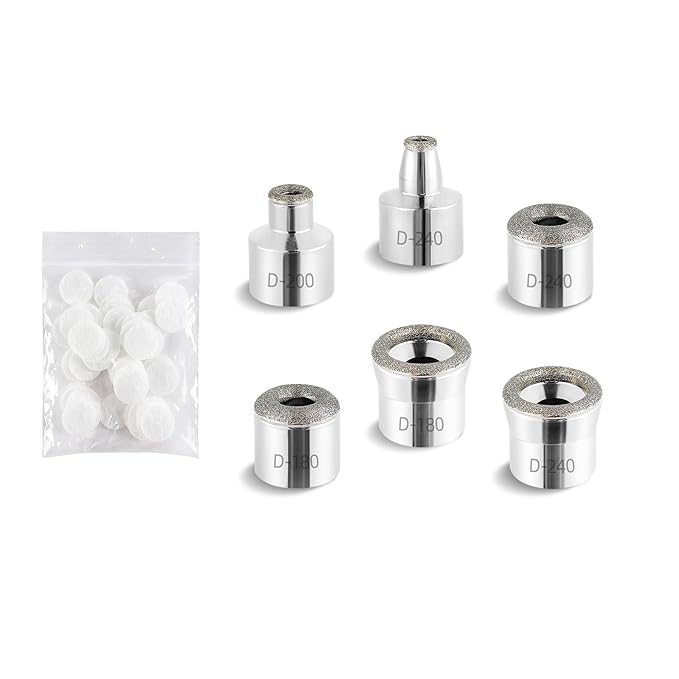 Diamond Dermabrasion Head, Microdermabrasion Accessories 6 Tips, Facial Replacements Dermabrasion Head Replacements Professional Microdermabrasion Tool