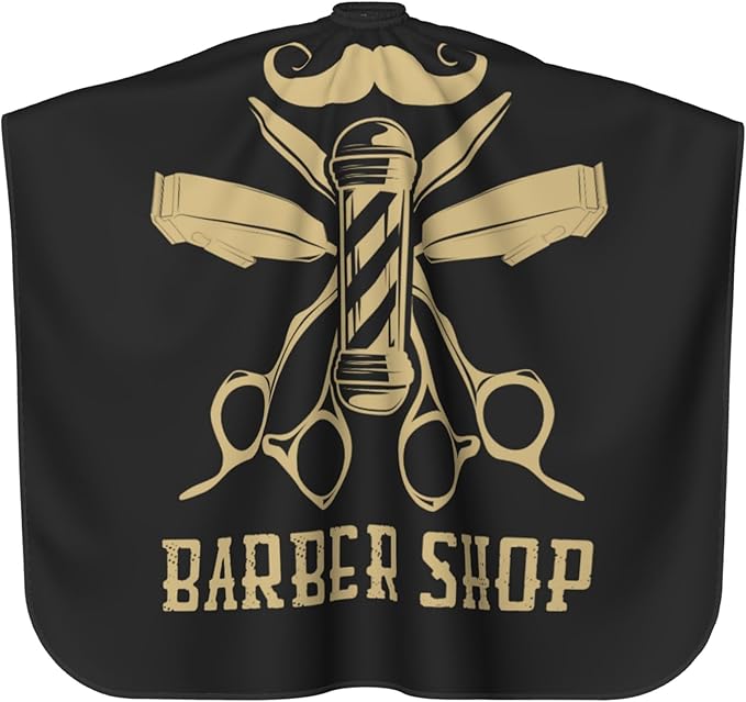 Adult Barber Cape, Professional Salon Haircut Capes, Haircut Kit Hairdressing Apron for Home Salon Barbershop