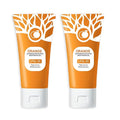 Orange Exfoliating Gel, Moisturizer Face Body Scrub Gel,Deep Cleansing Moisturizing Facial Exfoliator,Natural Orange Peeling Gel Face Scrub (2PCS)