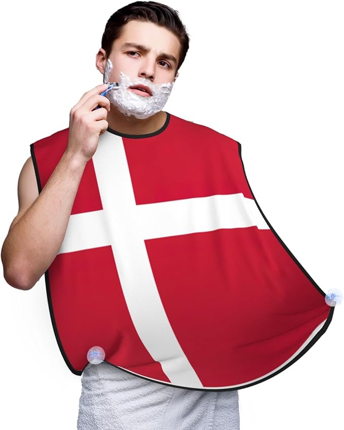 Flag Of Bangladesh Print Beard Bib Shaving Apron, Beard Hair Trimming Cape Gift For Dad