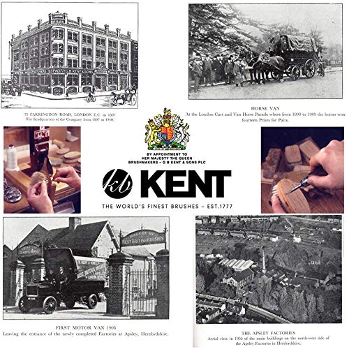 Kent 9T Graphite Fine and Wide Tooth Comb Detangler - Large Handmade and Saw-Cut Dressing Comb - Wet Hair Comb for Women and Durable Grooming Combs for Men Made in England