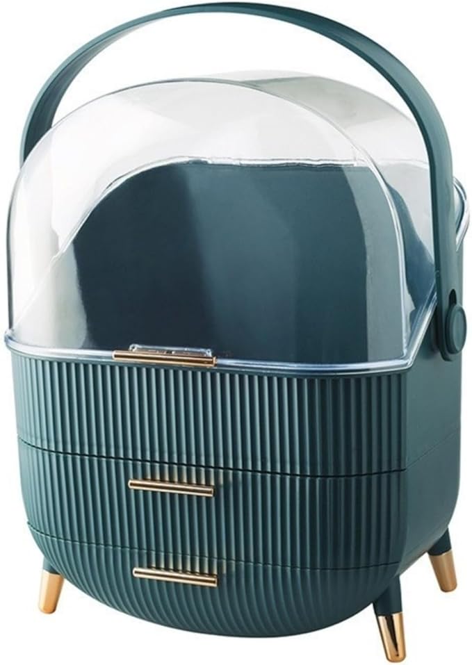 Egg Makeup Organizer, Egg Shape(Oval) Makeup Storage Box Countertop Portable Vanity Cosmetics Organizer