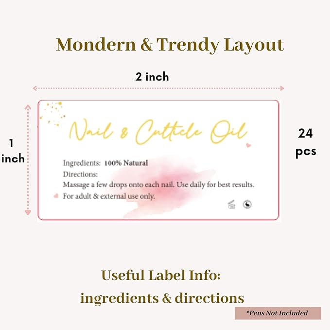 20 Pack 3ml Empty Cuticle Oil Pens Nails Oil Transparent Twist Pen with Brush Tip Label Sticker for Nail Business Retail(20pen+labels)
