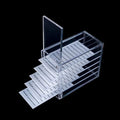 Lash Organizers and Storage, Upgraded Design Lash Tray for Lash Extensions with magnet cover, Clear Small Acrylic 5-Layer Transparent Lash Tiles for Lash Extension