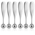 6Pack Metal Eye Cream Applicator, Roller Ball Scraper Massage Stick Tool for Reducing Depuffer Puffiness Eye Massage Tool