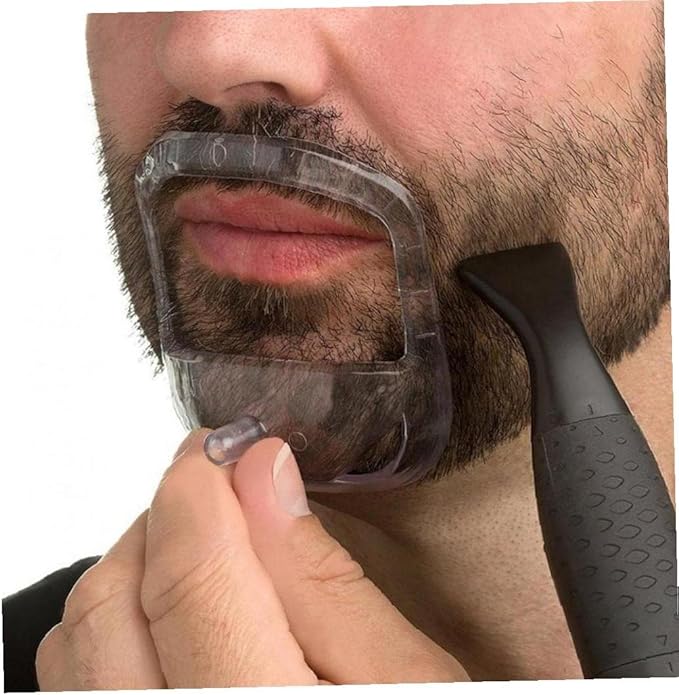 5pcs/Set Beard Shaper Men Beard Shaping Tool Mustache Styling Comb Stencil Hair Trimming Template Beard Grooming Guide Gift