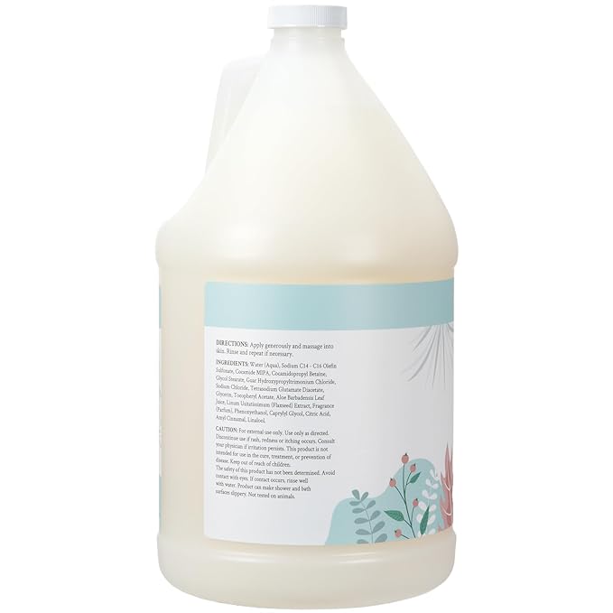 Ginger Lily Farms Botanicals Nourishing Body Wash, 100% Vegan & Cruelty-Free, Cucumber Mint Bliss Scent, 1 Gallon (128 fl oz) Refill