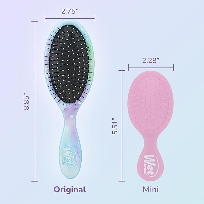 Wet Brush Original Detangler Hair Brush - Color Wash, Splatter - All Hair Types - Ultra-Soft IntelliFlex Bristles Glide Through Tangles with Ease - Pain-Free Comb for Men, Women, Boys and Girls