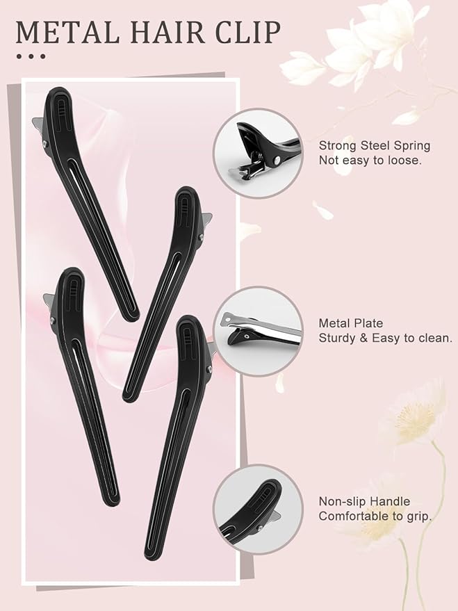 Hair Dye Kit with Hair Dye Cape and Metal Hair Clips, Reusable Waterproof Cape for Hair Coloring, Bleaching, Styling, Shampoo and Makeup, Essential Hair Coloring Device for Women and Hairstylist