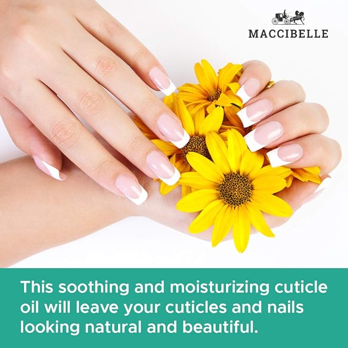 Maccibelle Pure Cuticle & Nail Oil Pen 2ml Heals Dry Cracked Cuticles (Milk & Honey + Pomegranate)