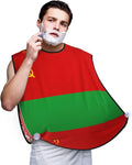 Flag Of Bangladesh Print Beard Bib Shaving Apron, Beard Hair Trimming Cape Gift For Dad