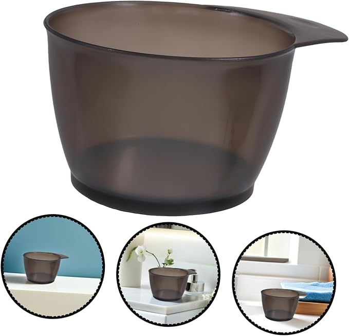 Mikinona 6pcs Stackable Hair Dye Bowls Plastic Mixing and Tinting Bowls for Hair Coloring Home and Salon Use and Versatile Dye Application Tools