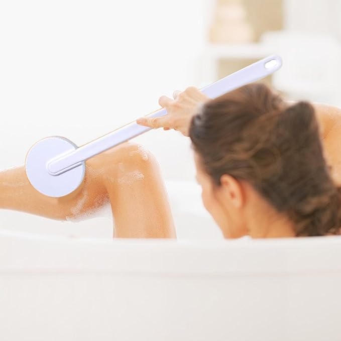 Back Lotion Applicator, Lotion Applicator for Back, Long Handle with 19 Massaging Rollers, Easy Install for Daily Use