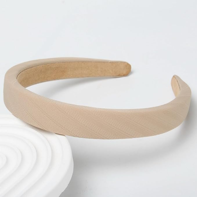 6 Pack Headbands for Women Girls Plastic Wavy Hair Band with Teeth Pearl Headband Non Slip Fashion Neutral Hairbands Cute Hair Accessories