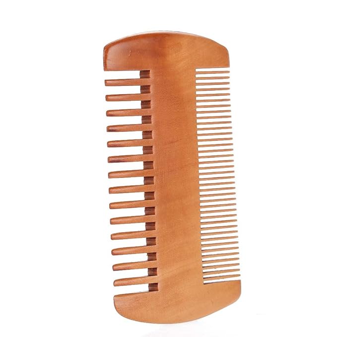 Men's Beard and Mustache Care Kit - Oval Brush, Comb, Grooming Tools for Softening, Conditioning, and Cleaning
