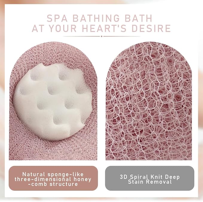 Super Soft Sunflower Suction Cup Bath Ball, 2026 Upgraded 2-in-1 Sunflower Bath Ball Exfoliating Bath Sponge Cleaning Brush, Sponge Mesh Pouf Shower Ball for Women, Men Shower (Apricot+Purple)