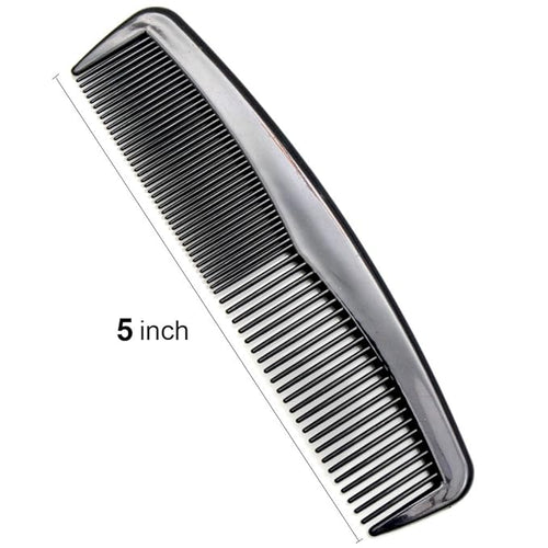 (6 Pack) 5" Pocket Hair Comb Beard & Mustache Combs for Men's Hair Beard Mustache and Sideburns (6 Pack_A)