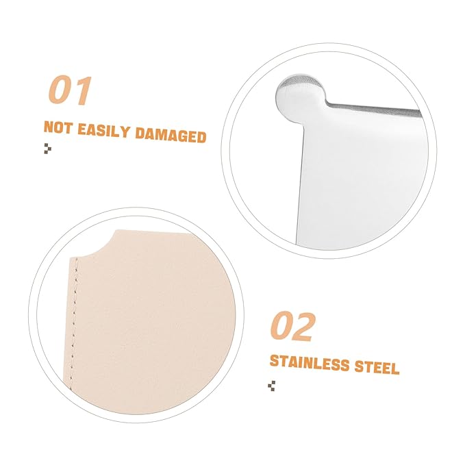 Stainless Steel Makeup Palette Mixing Trays for Blending Liquid Foundation Mini Spatula for Cosmetics