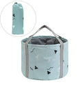 24L Large Collapsible Foot Bath Tub for Travel Camping, Portable Foot Soak Spa Basin Foldable Water Bucket for Soaking Feet, Green