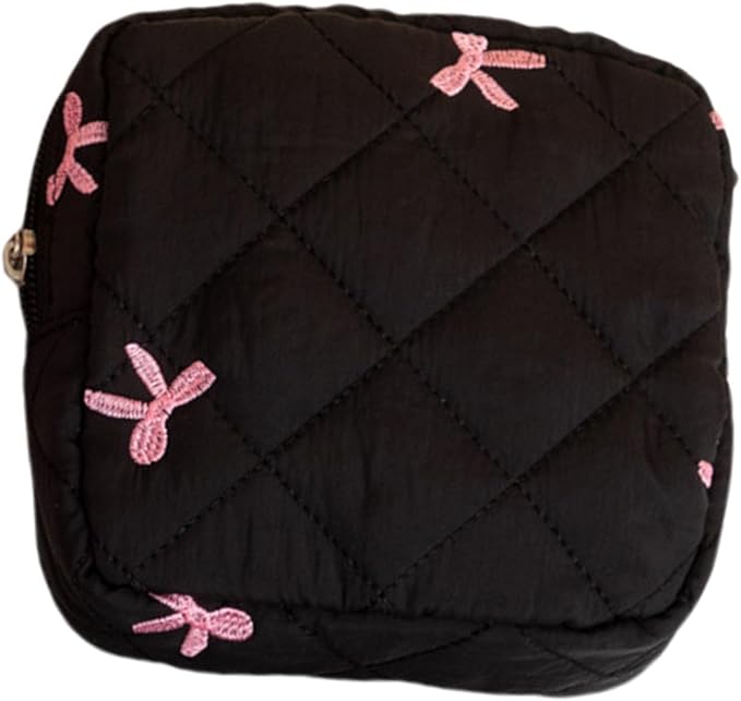 Storage Bags，Butterfly Knot Sanitary Pad Storage Organiser Portable Feminine Hygiene Holder Tampon Organiser for Travel and Daily Use