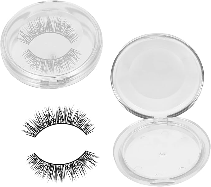 minkissy 5pcs Transparent Eyelash Storage Organizer Box Cosmetic Case for False Eyelashes for Go Use