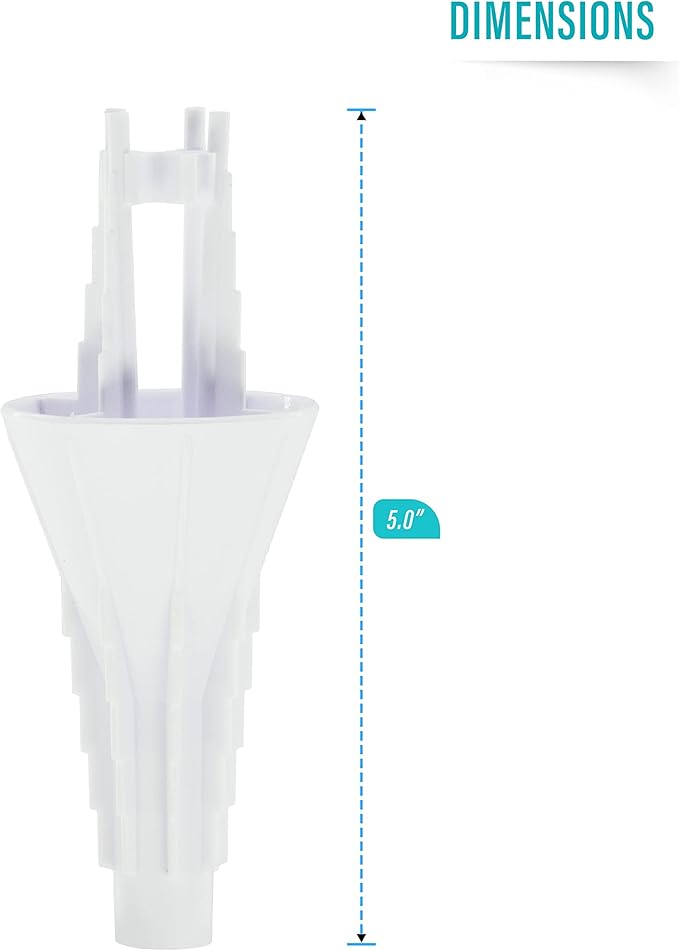 Last Drop Universal Bottle Emptying Kit Transfer Connector for Soap, Lotion, Shampoo, Conditioner, and Kitchen