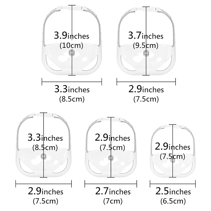 Linkidea Beard Styling Tool with Comb, Beard Guide for Men, Transparent Moustache and Side Legs for Jaw Line Cheek Neck Symmetrical Line