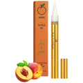 Nail Oil Cuticle Pen - Peach - Nail Strengthener & Growth Serum with Vitamin A, D, E, B5, Grapeseed & Natural Oils - Repair for Brittle, Peeling, Thin Nails - Gift Idea