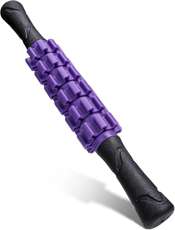 Muscle Roller Stick Massager for Leg & Body, Lymphatic Body Roller Liposuction Massager Stick Relief Sore Muscle Tightness for Athletes, Yoga, Physical Therapy Liposuction