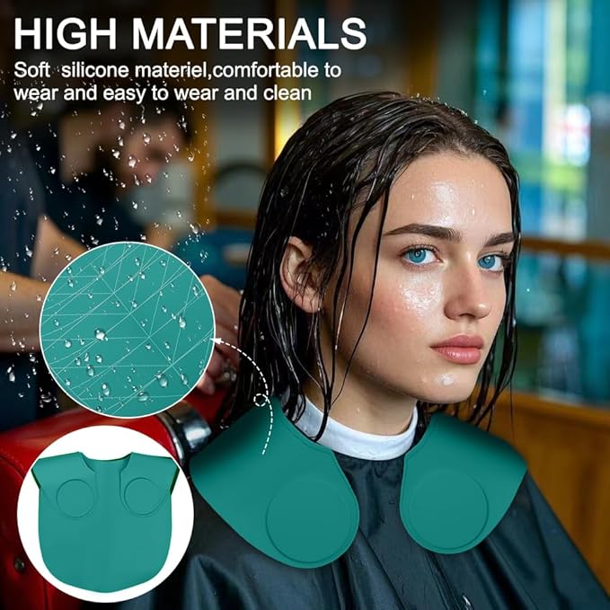 Silicone Hair Cutting Guide Collar - Waterproof Cutting Mat for Hair Stylist - Hair Cutting Cape