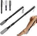 Toe Cleaning Brush, 18.8"-25.9" Telescopic Long Handle Foot Brush,Foot File for Feet Care Remove Hard Skin for Seniors,Men and Women