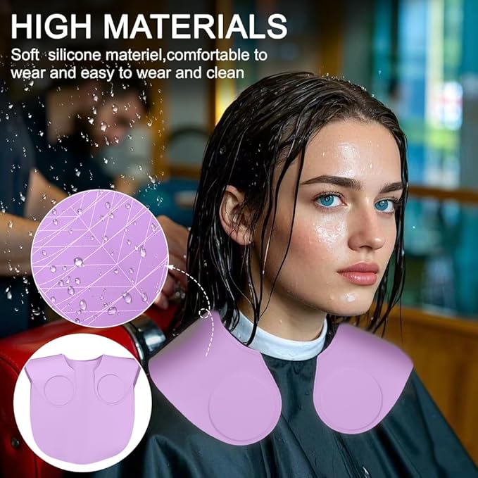 Silicone Hair Cutting Guide Collar - Waterproof Cutting Mat for Hair Stylist - Hair Cutting Cape