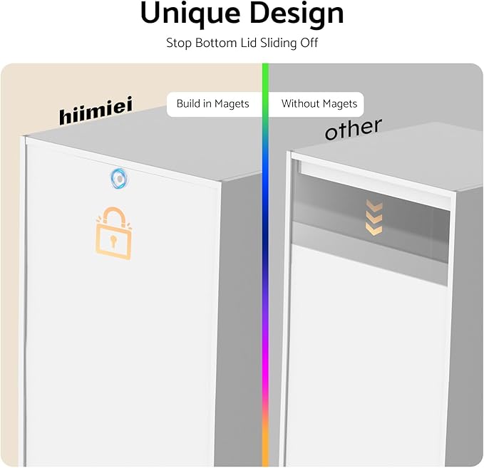 HIIMIEI Tissue Box Cover, Acrylic Tissue Holder Napkin Dispenser for Home Office Restaurant Desk Decor, White Rectangular 9.8x5.1x4.5''