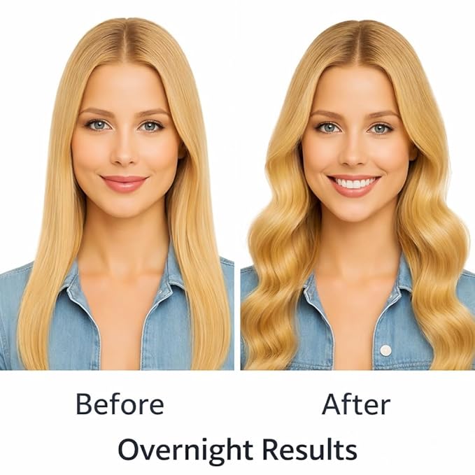 NocheSuave Heatless Hair Curler – Satin Curling Rod for Overnight Curls While Sleeping, No Heat Damage, Soft Waves Hair Curlers to Sleep In for Long & Medium Hair (Black Kit)
