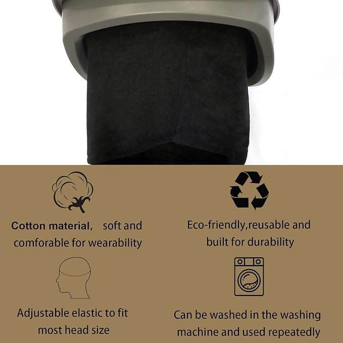 Elitzia Hair Steamer Use With Shampoo Bowl Hair Wash Reclining Chair Micro Mist Hair Steamer Mister Hooded Hair Care Proffessioanl (Accessory Cotton Cap)