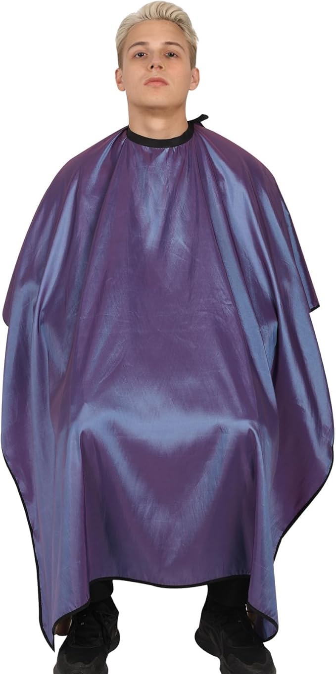 hair cutting cape set, salon barber cape with duster brush and disposable barber neck strip Salon Barber Cape for Men, Women