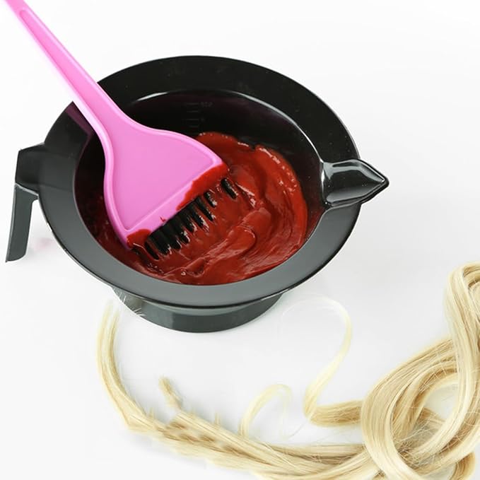 Beaupretty Hair Dye Bowl Set 4Pcs Plastic Hair Color Mixing Bowls for Salon Use Convenient and Reusable Dyeing Supplies