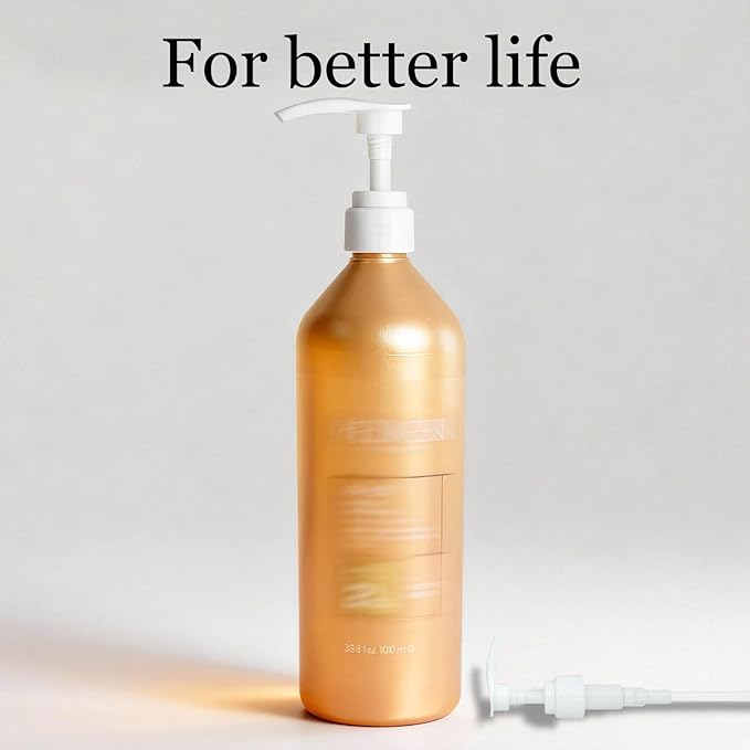 Shampoo/Conditioner Pump Compatible with Redken, 1 L/33.8 Fl Oz Bottles, Dispensing Liter Pump for Redken Shampoo and Conditioner, 2-Pack