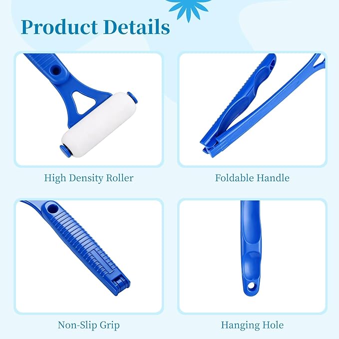 Back Lotion Applicator, 18.5 in Long Handle Body Lotion Applicator for Back with Detachable Sponge, Easy Reach Lotion Applicator for Elderly, Apply Self Tanner, Sunscreen