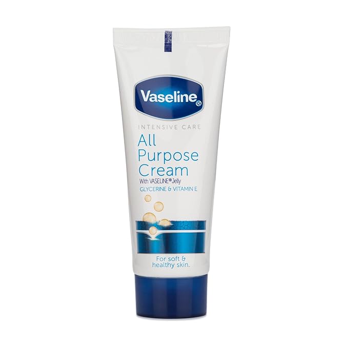 Vaseline Intensive Care All Purpose Cream Rough Cracked Skin Relief, 6-Pack, 1.41 FL Oz Each, 6 Tubes