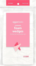 Amazon Basics Cosmetic Foam Wedges for Makeup Application and Blending, 32 Count