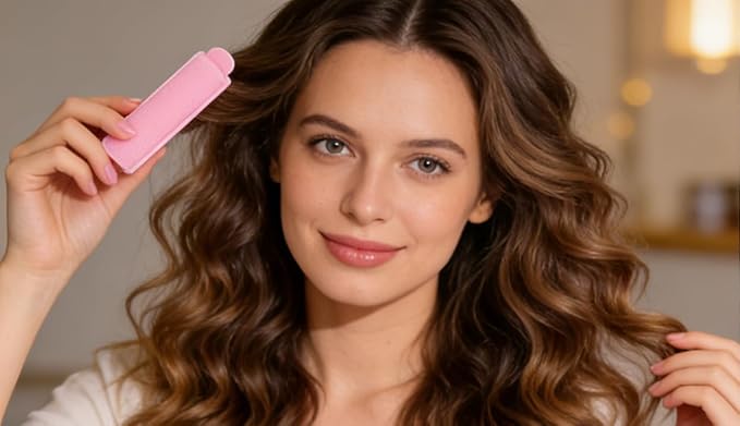 14-Pack Foam Sponge Hair Rollers 2.4 Inch Hair Curlers to Sleep In Soft Sleep Rollers Hair Curlers for Curls Style Heatless Hair Curler
