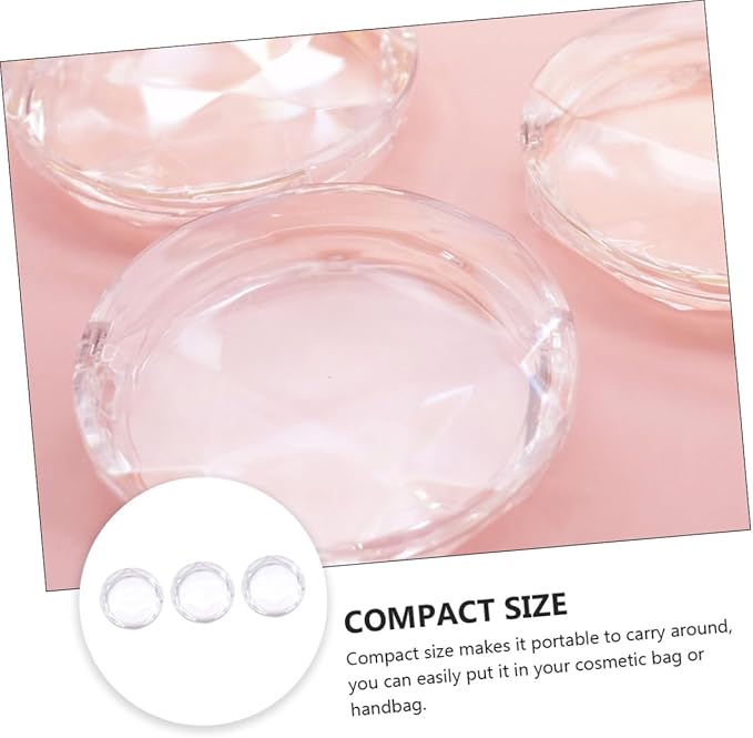 PartyKindom 3pcs Eyelash Storage Boxes Makeup Organizer for False Lashes Compact Eyelash Case Rational Design for Travel and Cosmetic Bags